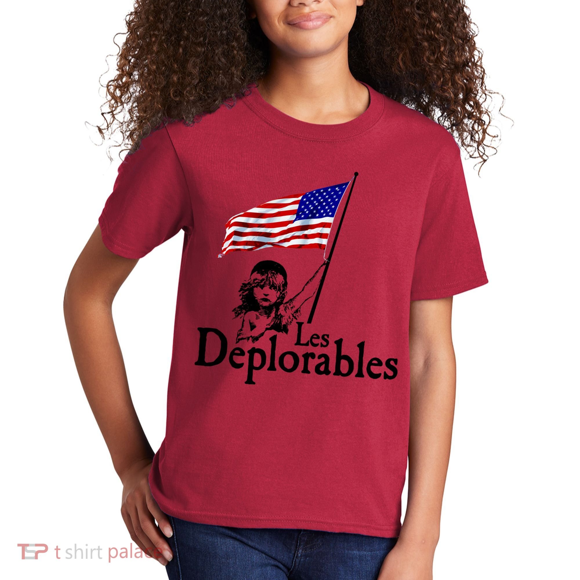 Les Deplorables USA Flag Parody Vote Trump 2016 Kids T-Shirt