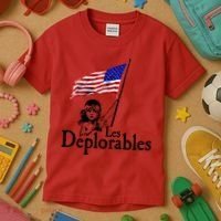 Les Deplorables USA Flag Parody Vote Trump 2016 Kids T-Shirt thumb 3