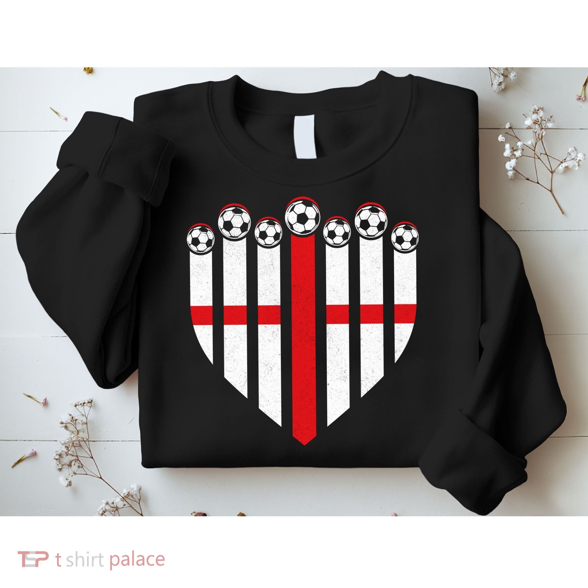 Love England Soccer Flag Fan Sweatshirt