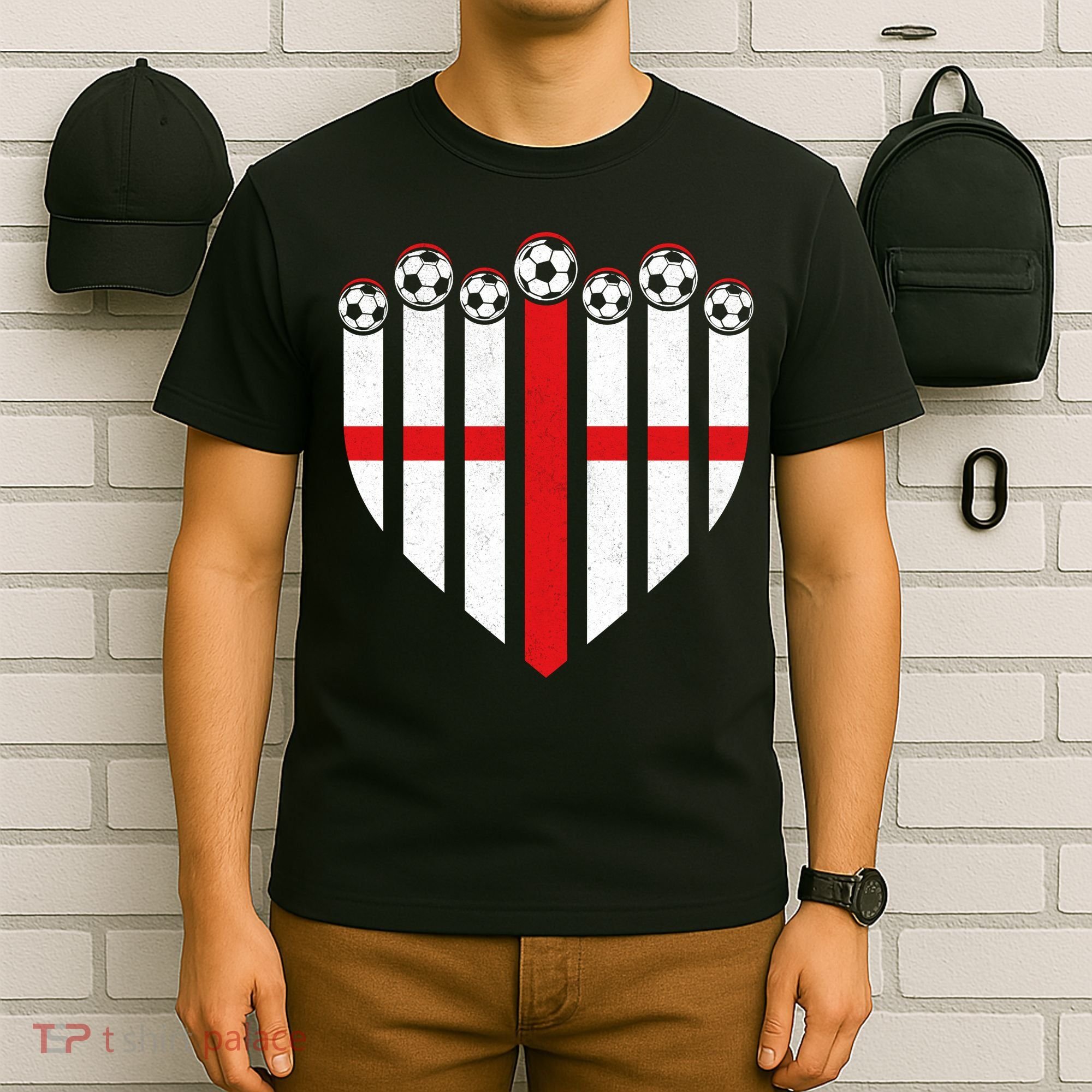 Love England Soccer Flag Fan T-Shirt