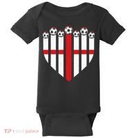 Love England Soccer Flag Fan Baby Bodysuit thumb 0