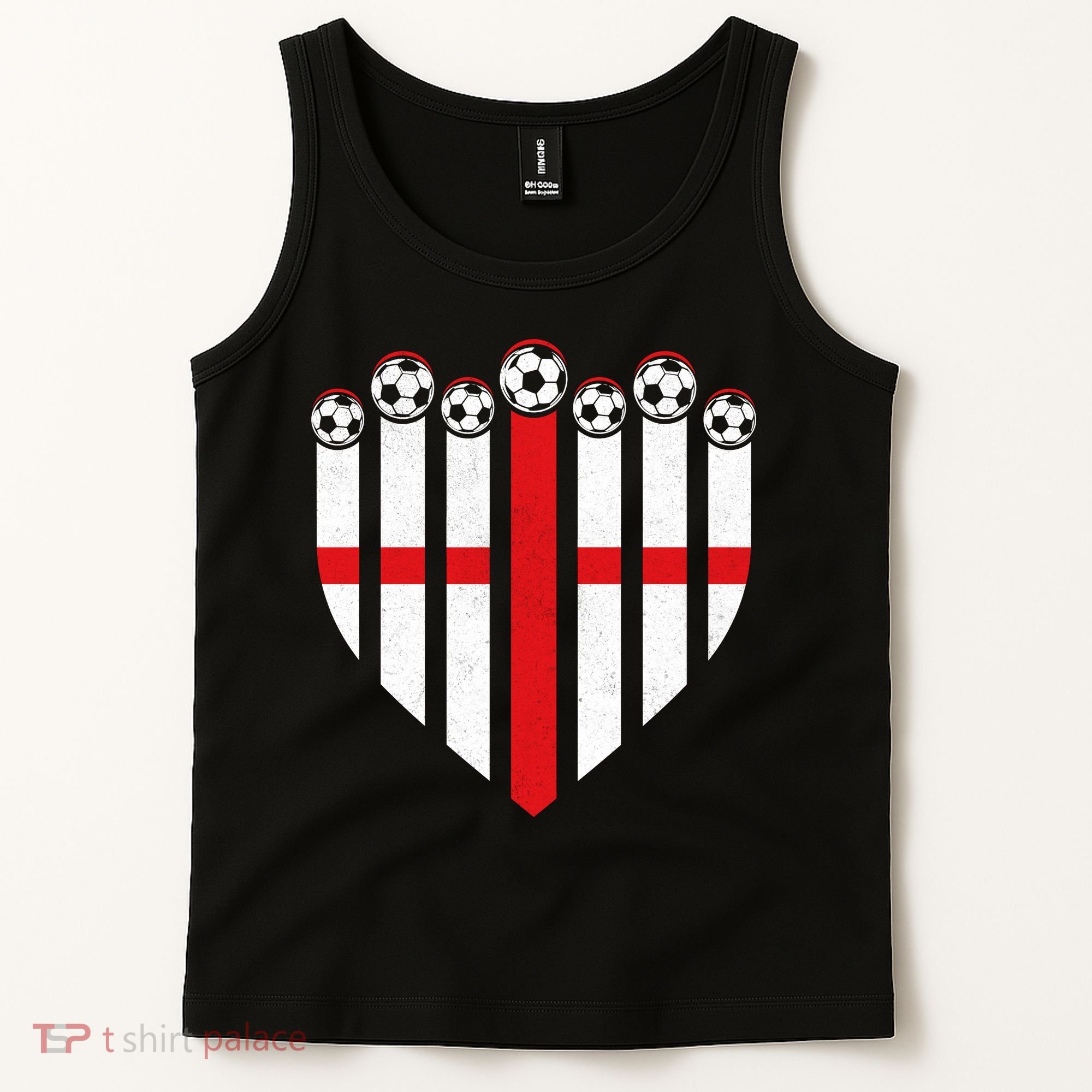 Love England Soccer Flag Fan Tank Top