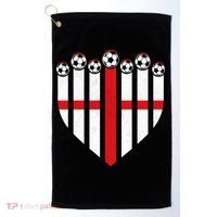 Love England Soccer Flag Fan Golf Towel thumb 0