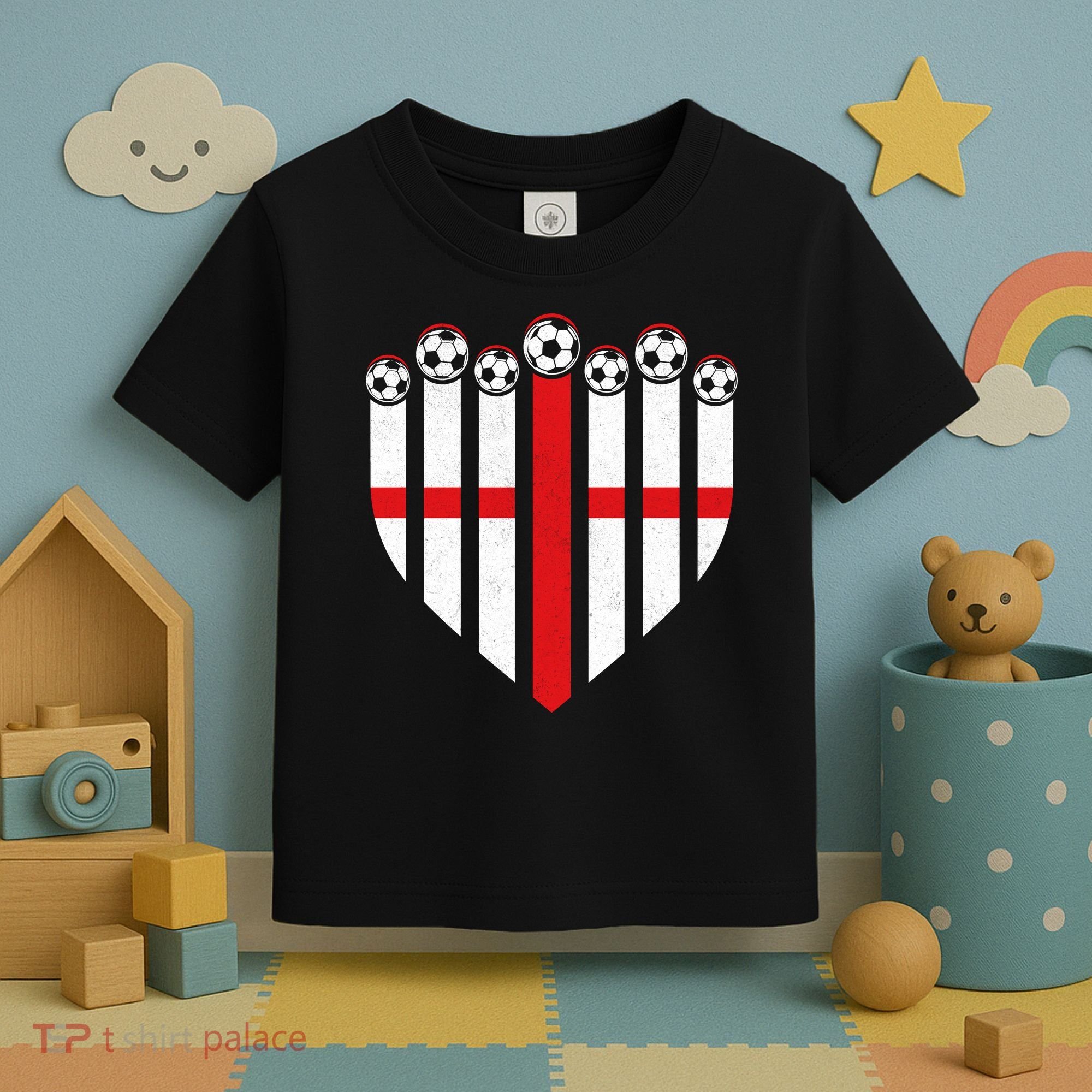 Love England Soccer Flag Fan Toddler T-Shirt