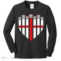 Love England Soccer Flag Fan Kids Long Sleeve Shirt thumb 0