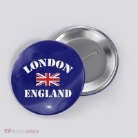 London England Souvenir Tourist Cute Gift Button thumb 0