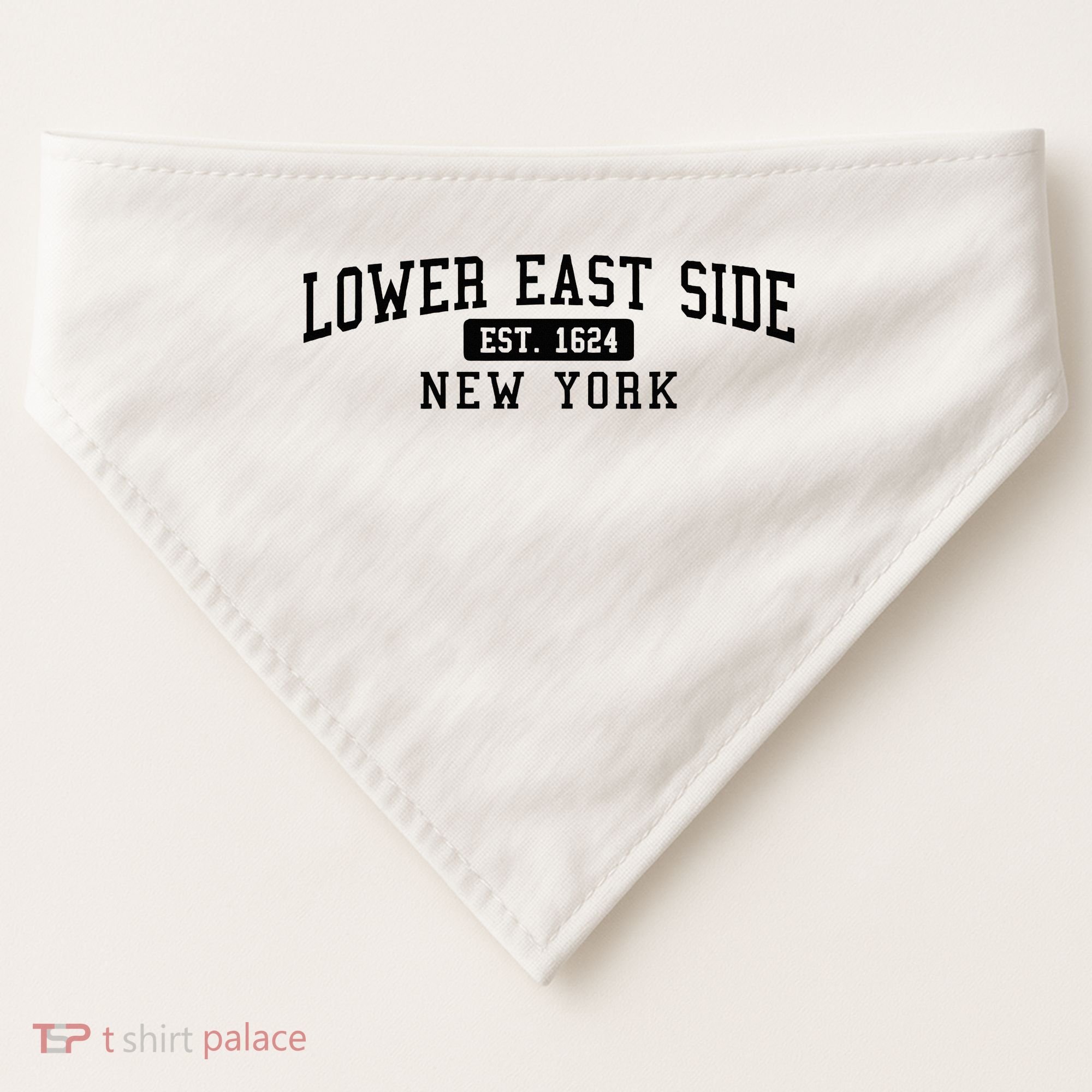 Lower East Side Manhattan New York USA-Made Doggie Bandana