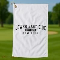 Lower East Side Manhattan New York Golf Towel thumb 1