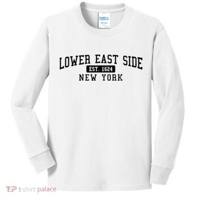 Lower East Side Manhattan New York Kids Long Sleeve Shirt
