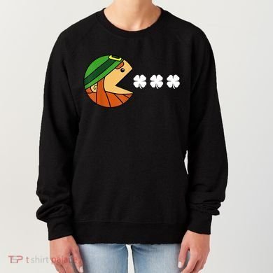 Leprechaun Eating Shamrock Women's Sweatshirt