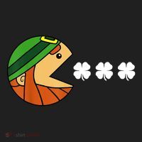 Leprechaun Eating Shamrock Women's Sweatshirt thumb 2