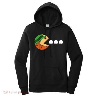 Leprechaun Eating Shamrock Women's Hoodie