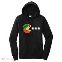 Leprechaun Eating Shamrock Women's Hoodie thumb 0