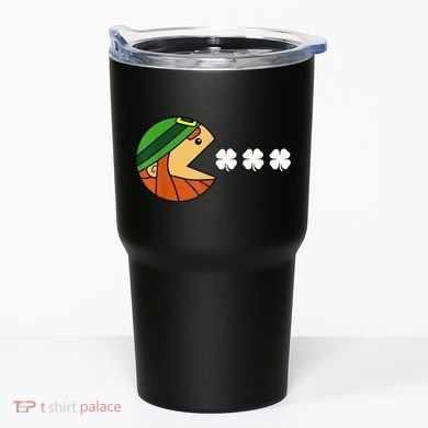Leprechaun Eating Shamrock Tumbler