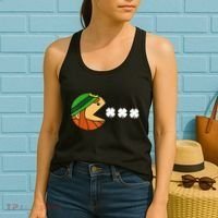 Leprechaun Eating Shamrock Women's Tank Top thumb 2