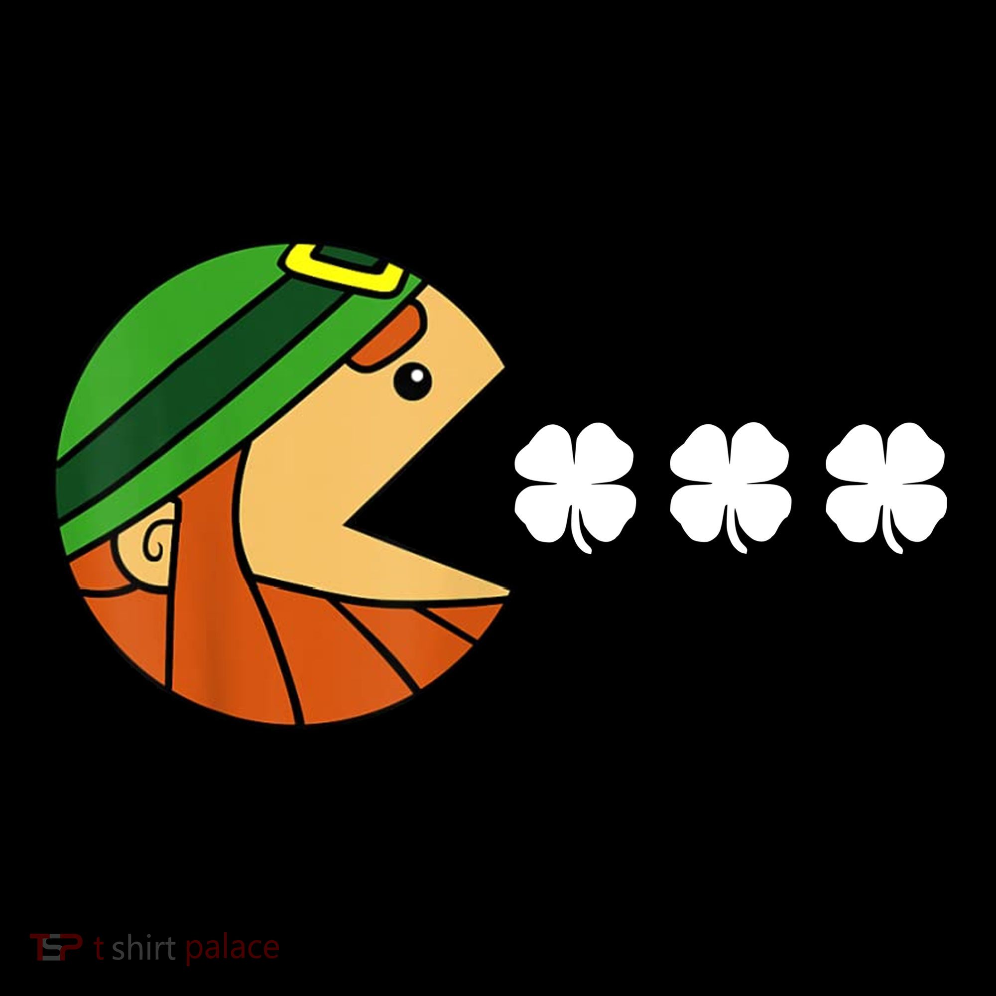 Leprechaun Eating Shamrock Baby Bodysuit