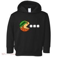 Leprechaun Eating Shamrock Toddler Hoodie thumb 0