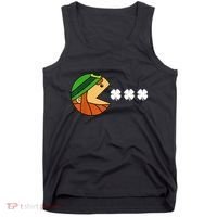 Leprechaun Eating Shamrock Tank Top thumb 0