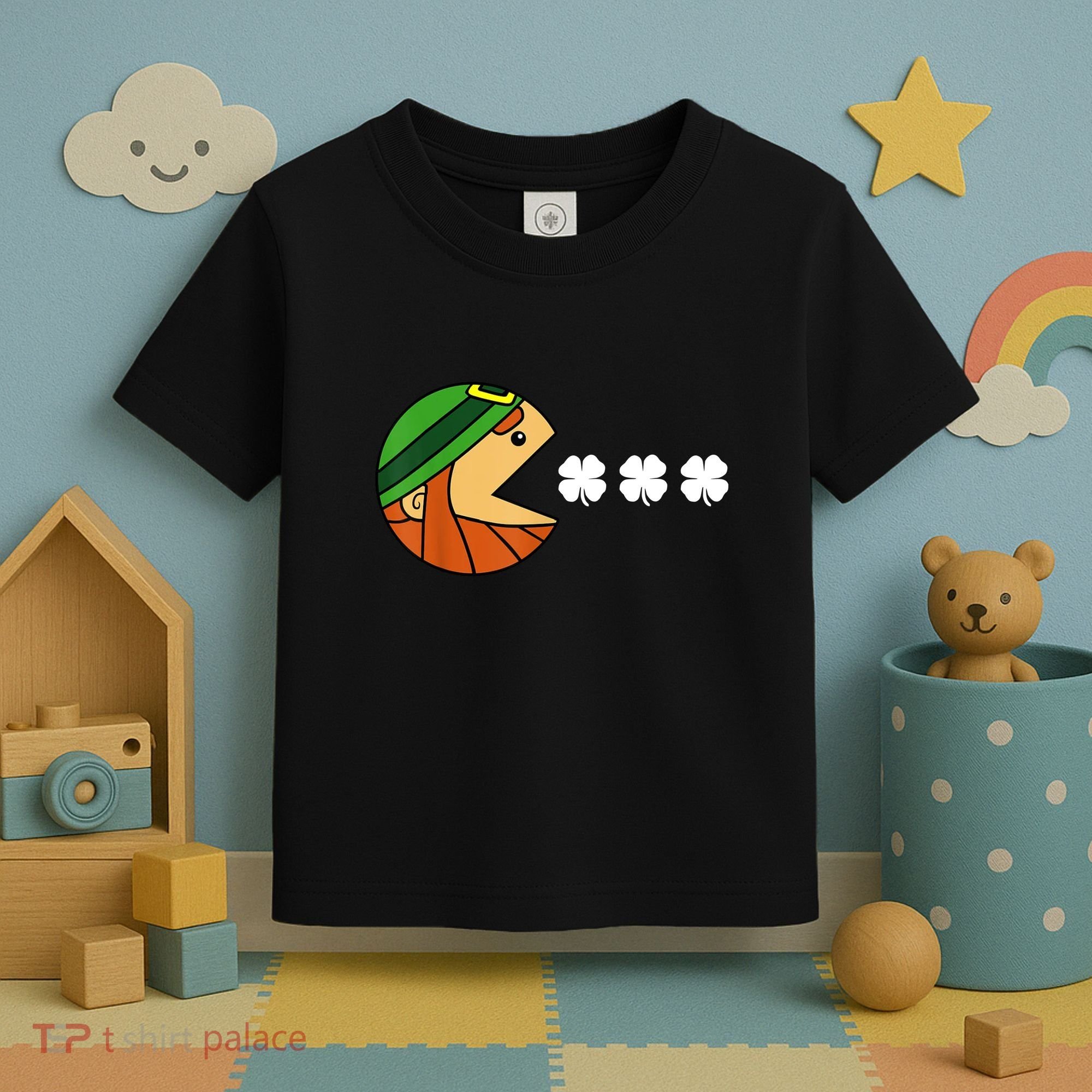 Leprechaun Eating Shamrock Toddler T-Shirt