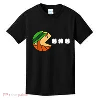 Leprechaun Eating Shamrock Kids T-Shirt thumb 0