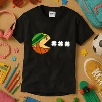 Leprechaun Eating Shamrock Kids T-Shirt thumb 3