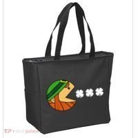 Leprechaun Eating Shamrock Tote Bag thumb 2