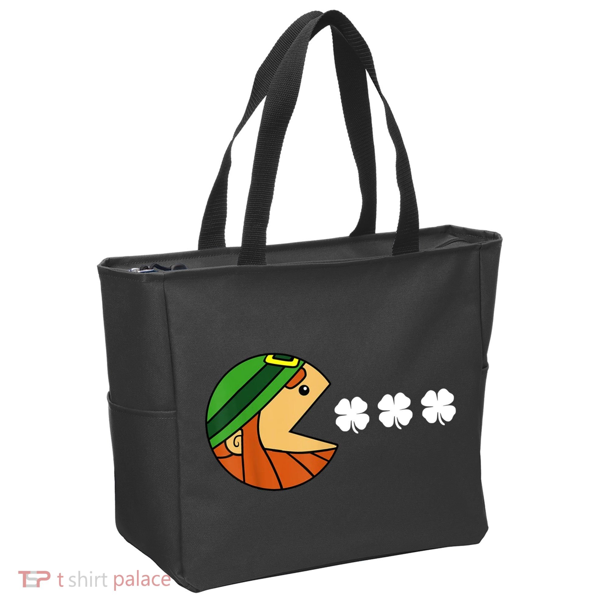 Leprechaun Eating Shamrock Tote Bag