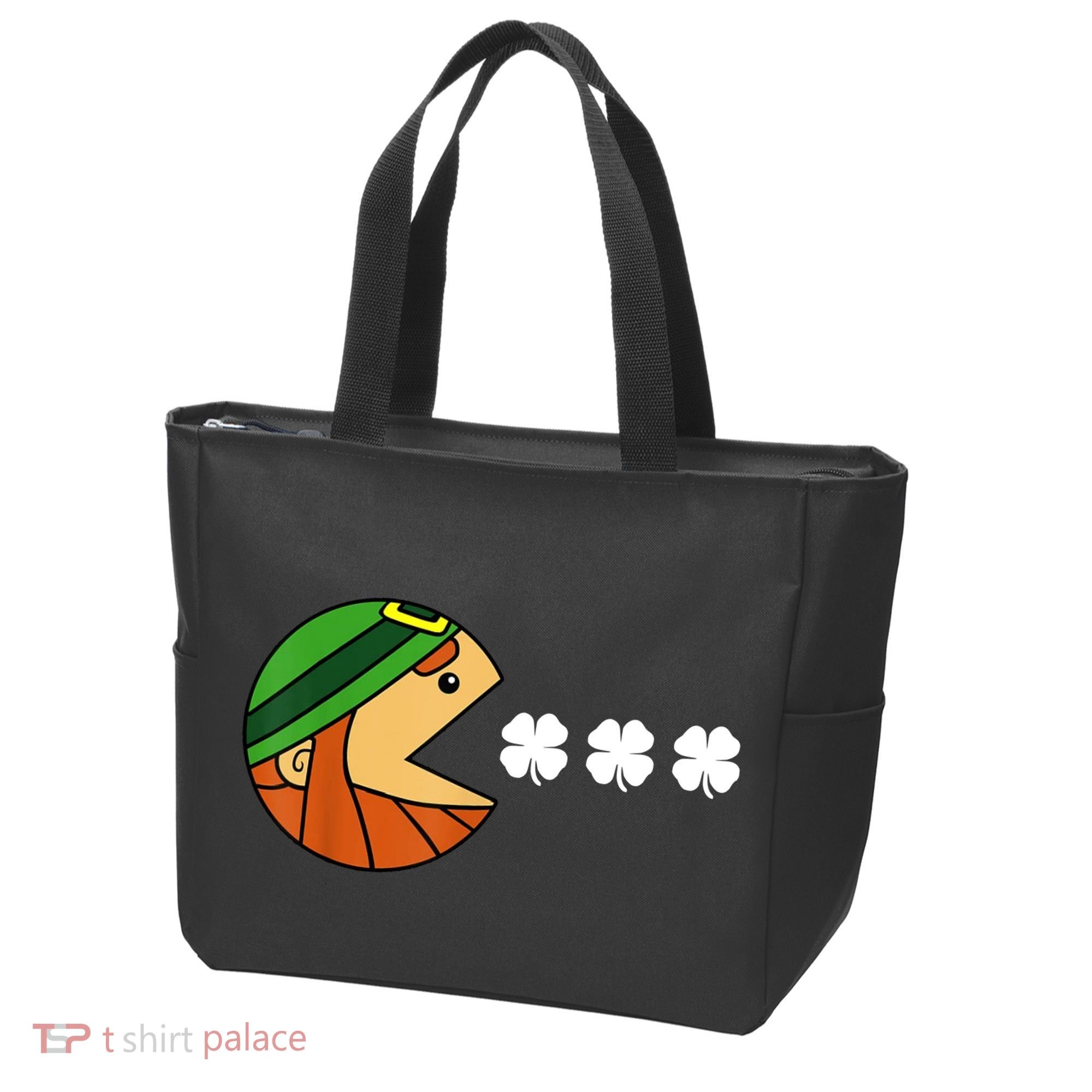 Leprechaun Eating Shamrock Tote Bag
