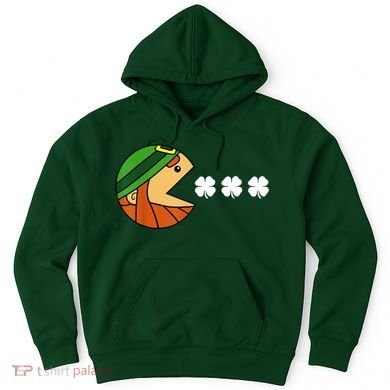 Leprechaun Eating Shamrock Hoodie