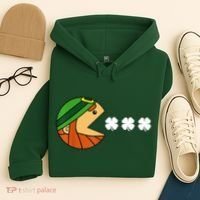 Leprechaun Eating Shamrock Hoodie thumb 4