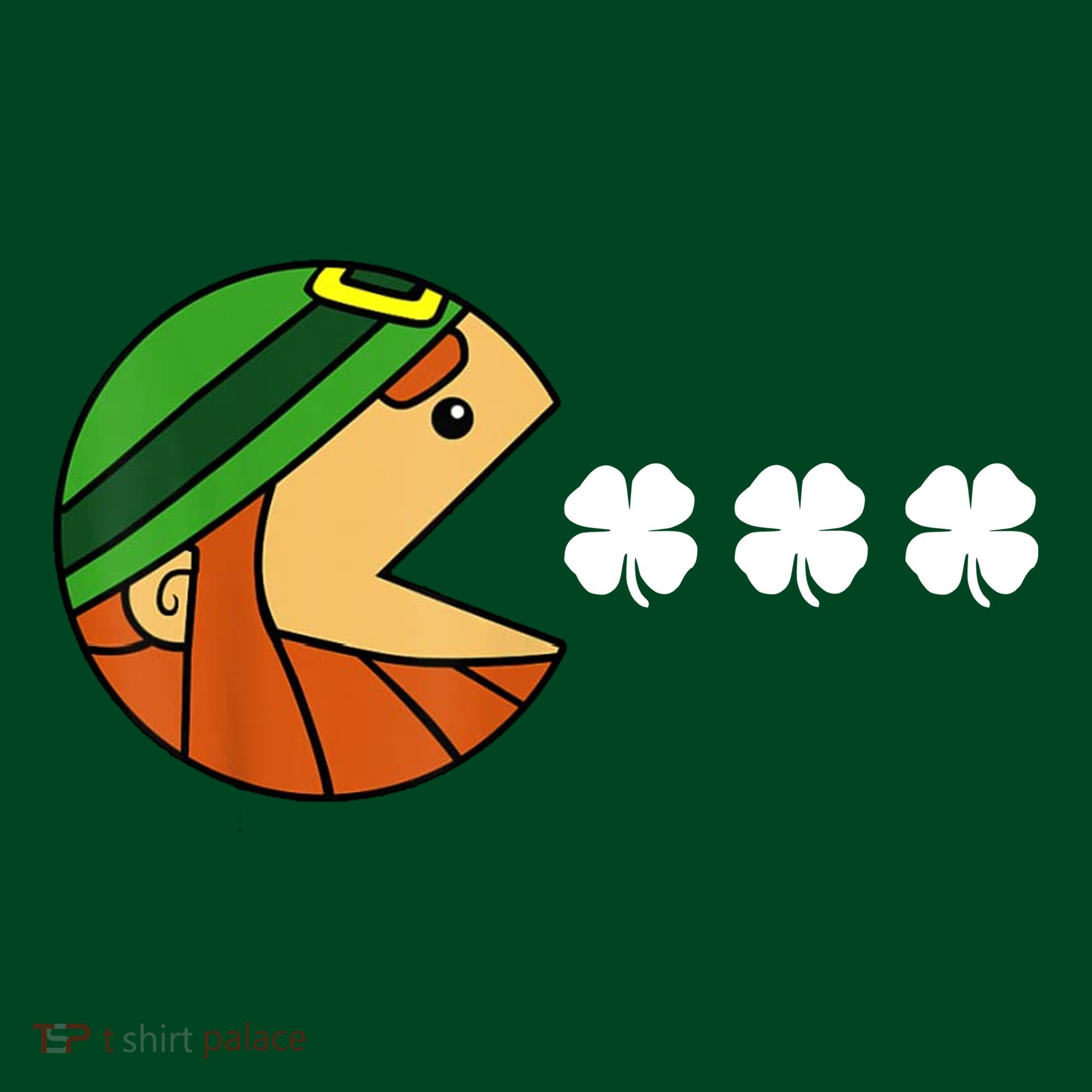 Leprechaun Eating Shamrock Apron