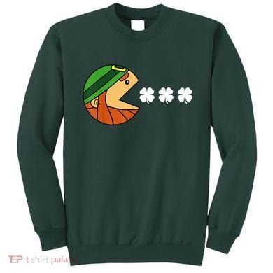 Leprechaun Eating Shamrock Sweatshirt