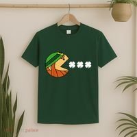 Leprechaun Eating Shamrock T-Shirt thumb 2