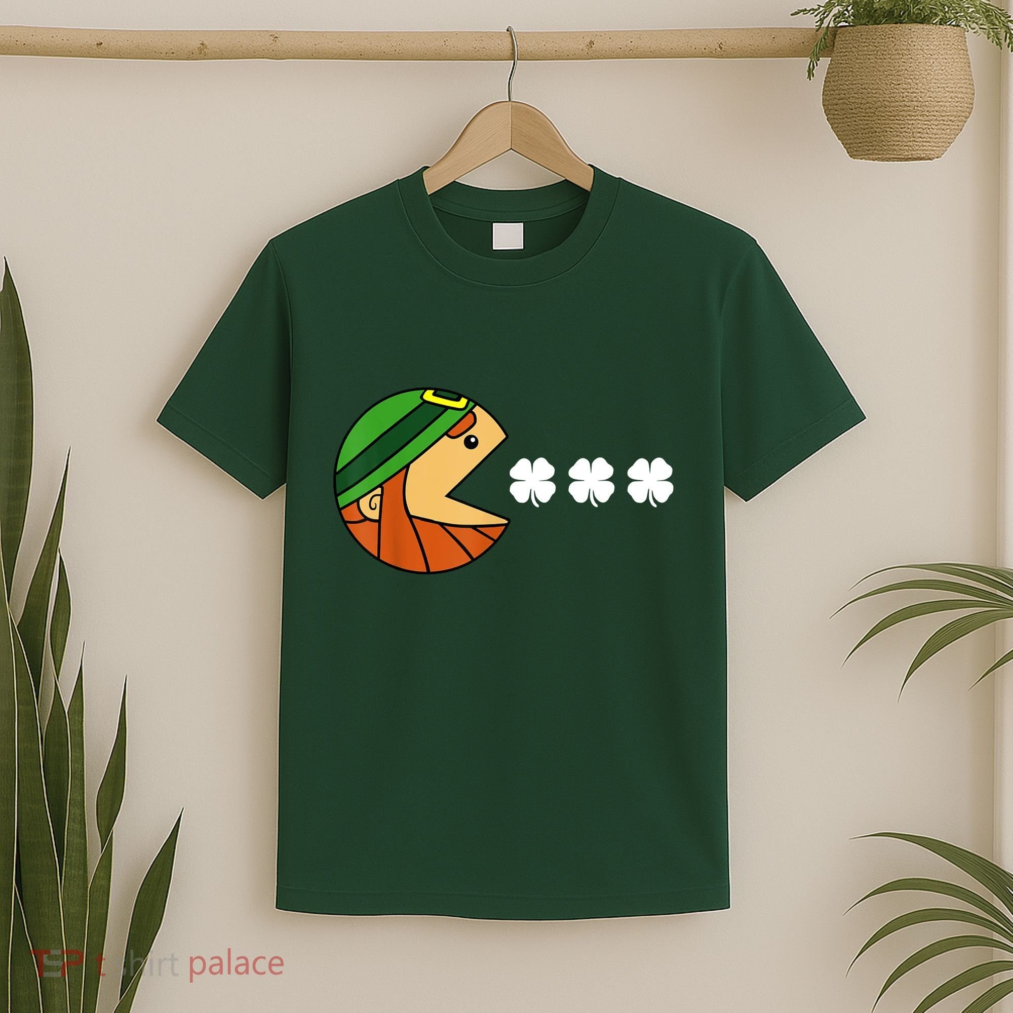 Leprechaun Eating Shamrock T-Shirt