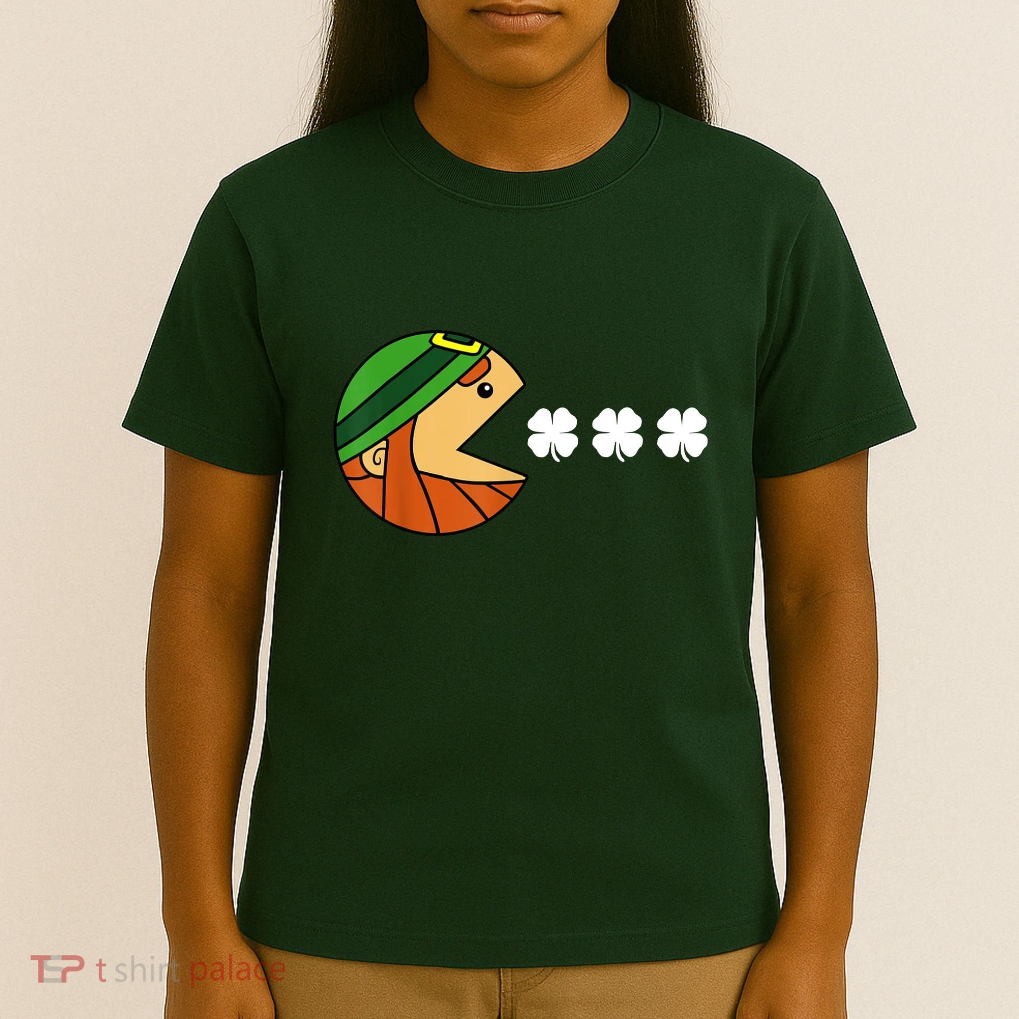 Leprechaun Eating Shamrock T-Shirt