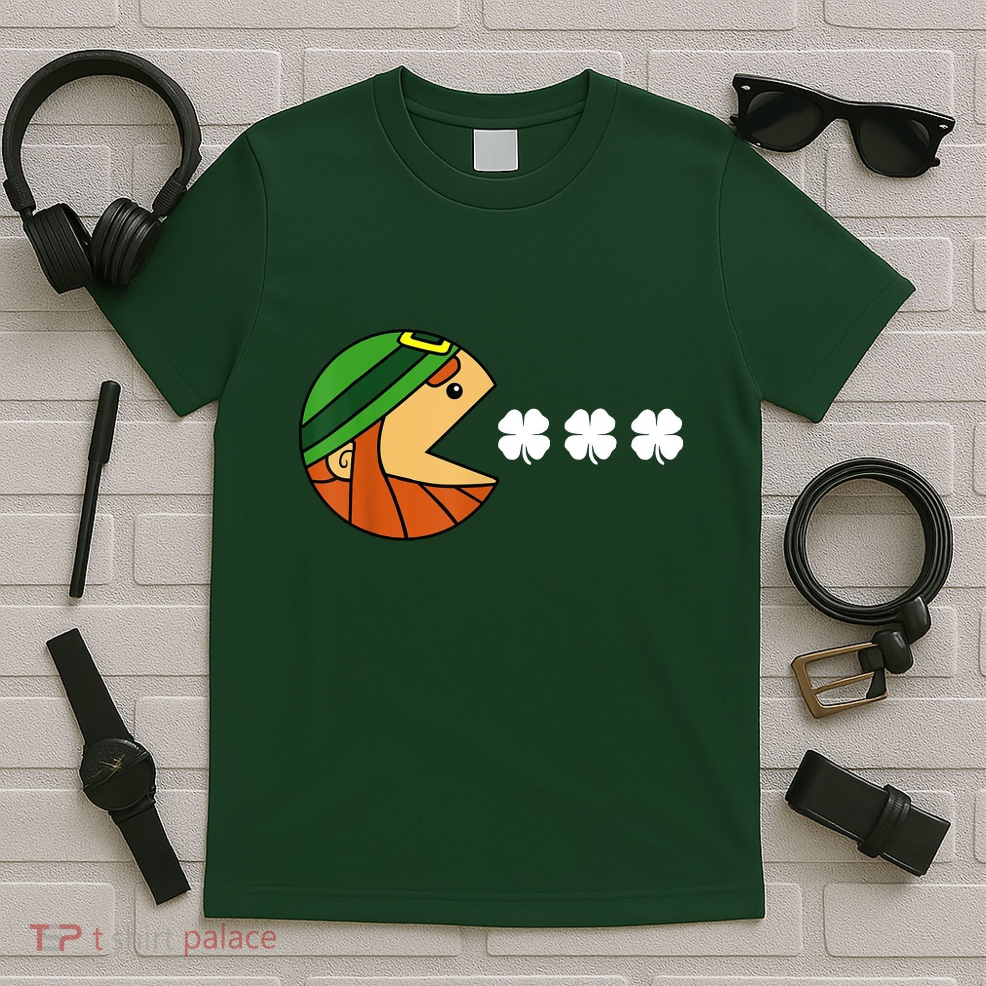 Leprechaun Eating Shamrock T-Shirt
