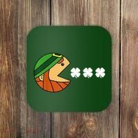 Leprechaun Eating Shamrock Coaster thumb 0