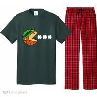 Leprechaun Eating Shamrock Pajama Set thumb 0