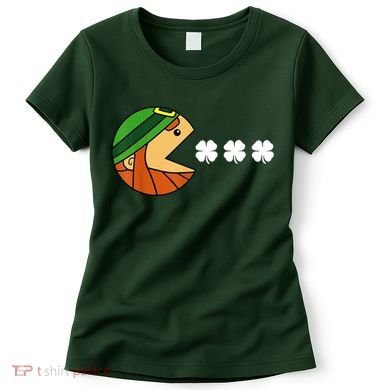 Leprechaun Eating Shamrock Women's T-Shirt