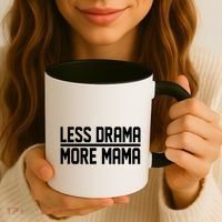 Less Drama More Mama Coffee Mug thumb 3