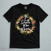 Less Drama More Mama Floral Wreath T-Shirt thumb 5