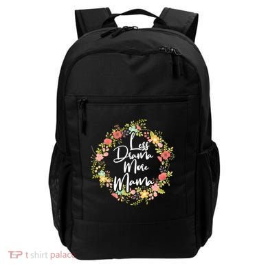 Less Drama More Mama Floral Wreath Backpack
