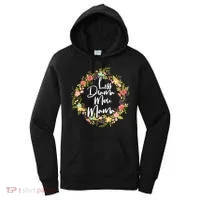 Less Drama More Mama Floral Wreath Women's Hoodie thumb 0
