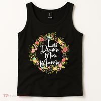 Less Drama More Mama Floral Wreath Tank Top thumb 2