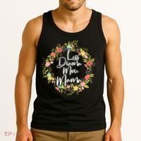 Less Drama More Mama Floral Wreath Tank Top thumb 3