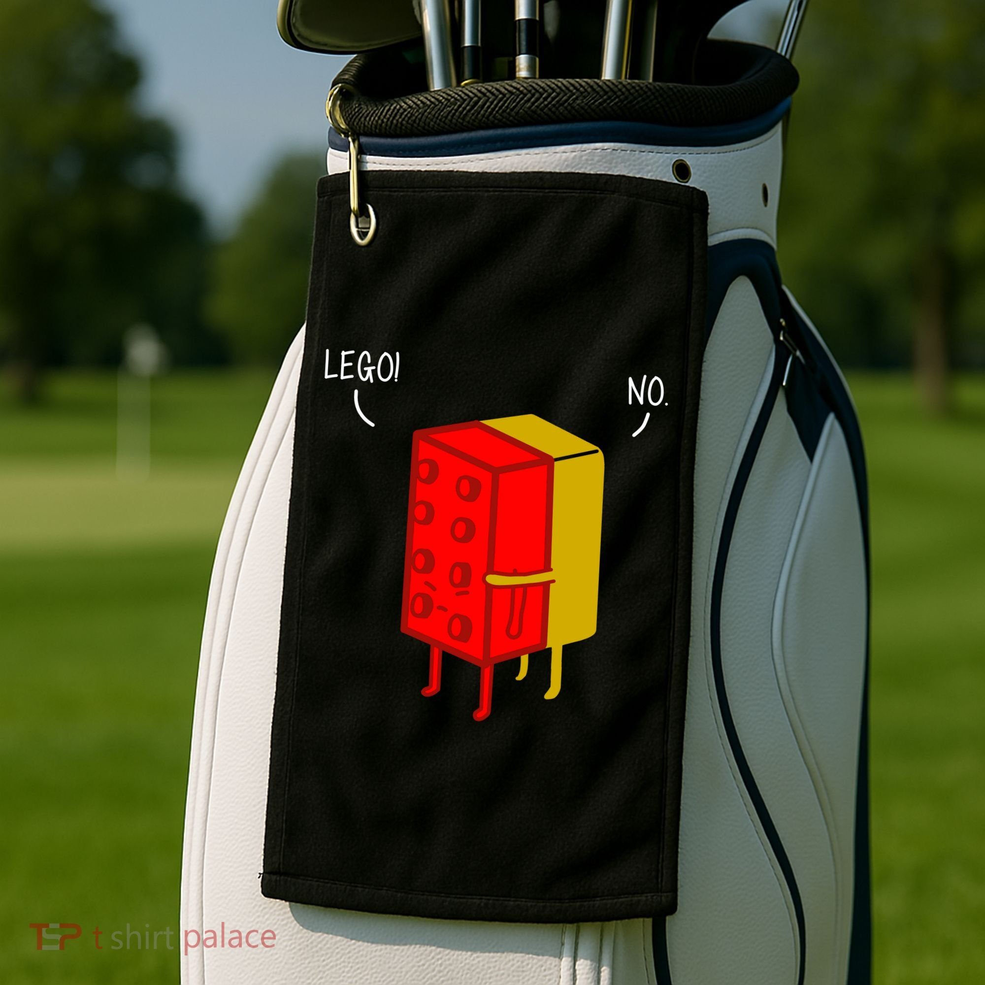 Let Go No Funny Golf Towel