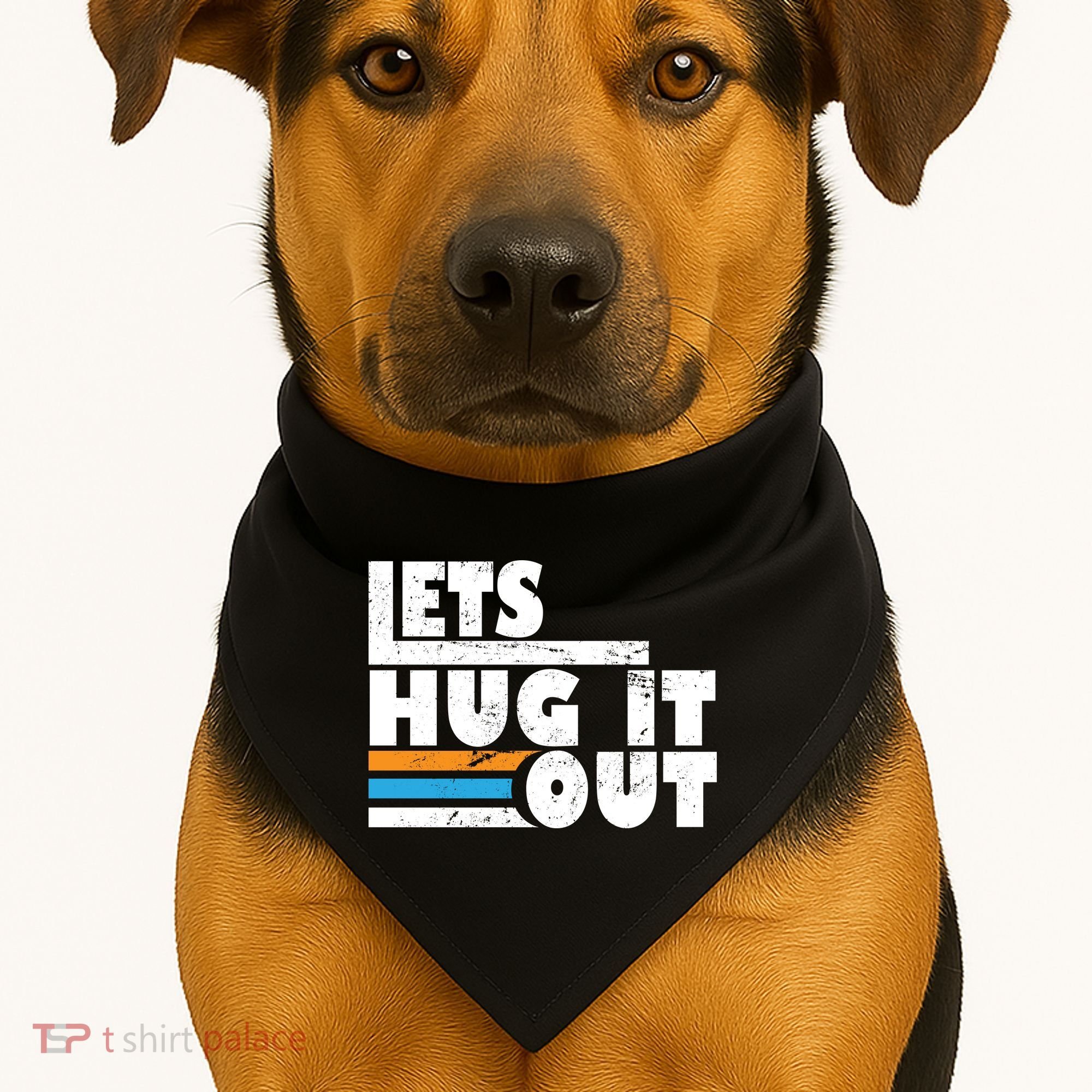 Let Hug It Out USA-Made Doggie Bandana
