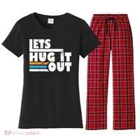 Let Hug It Out Women's Flannel Pajama Set thumb 0