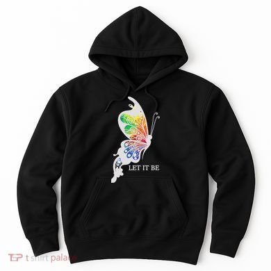 Let It Be Colorful Butterfly Hoodie