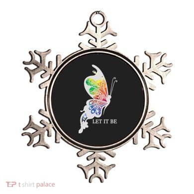 Let It Be Colorful Butterfly Ornament